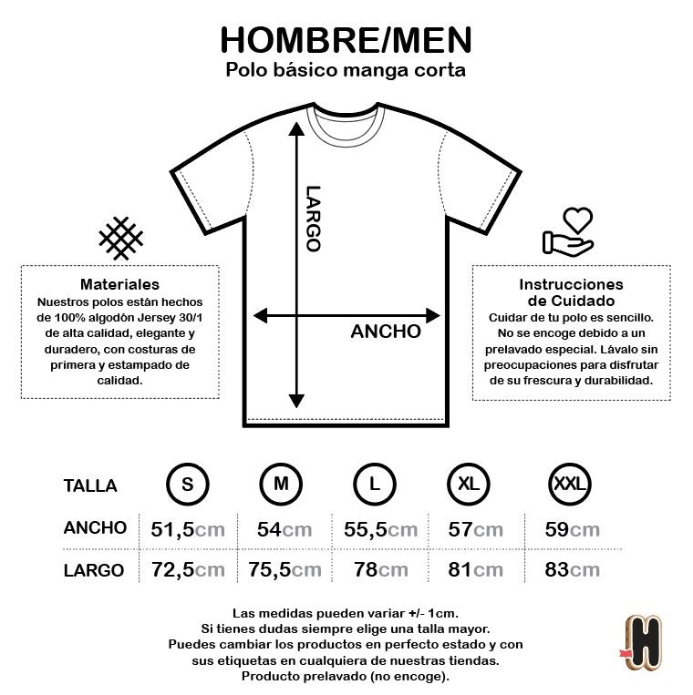 Polo hombre KusiMachu Espalda blanco