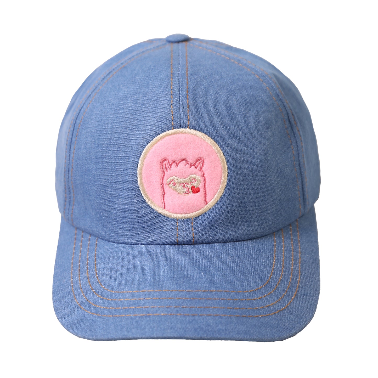 Gorra Chata Mi Mood Rosado relleno Beige