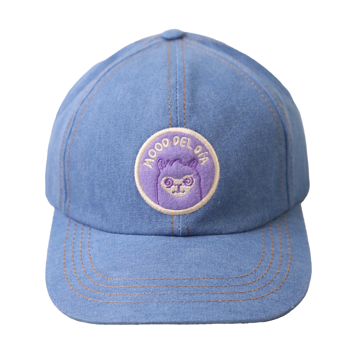Gorra Chata Mi Mood Morado relleno Beige