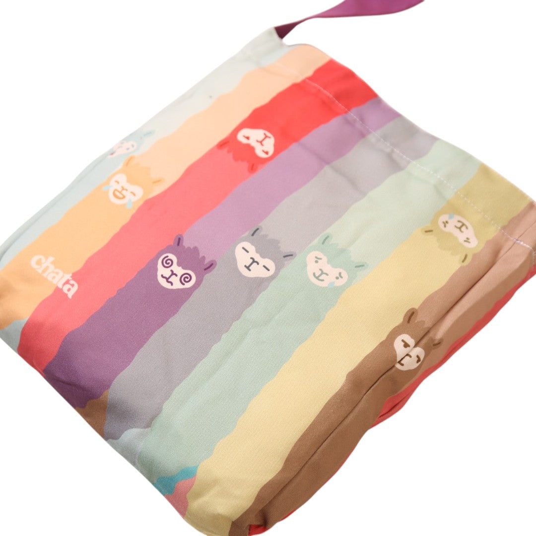 Cartera Chata Franjas
