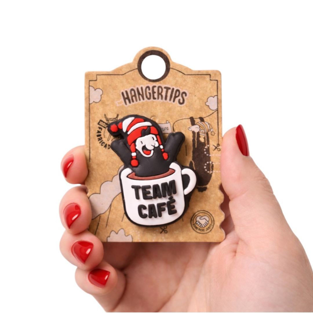 Pin plástico Café