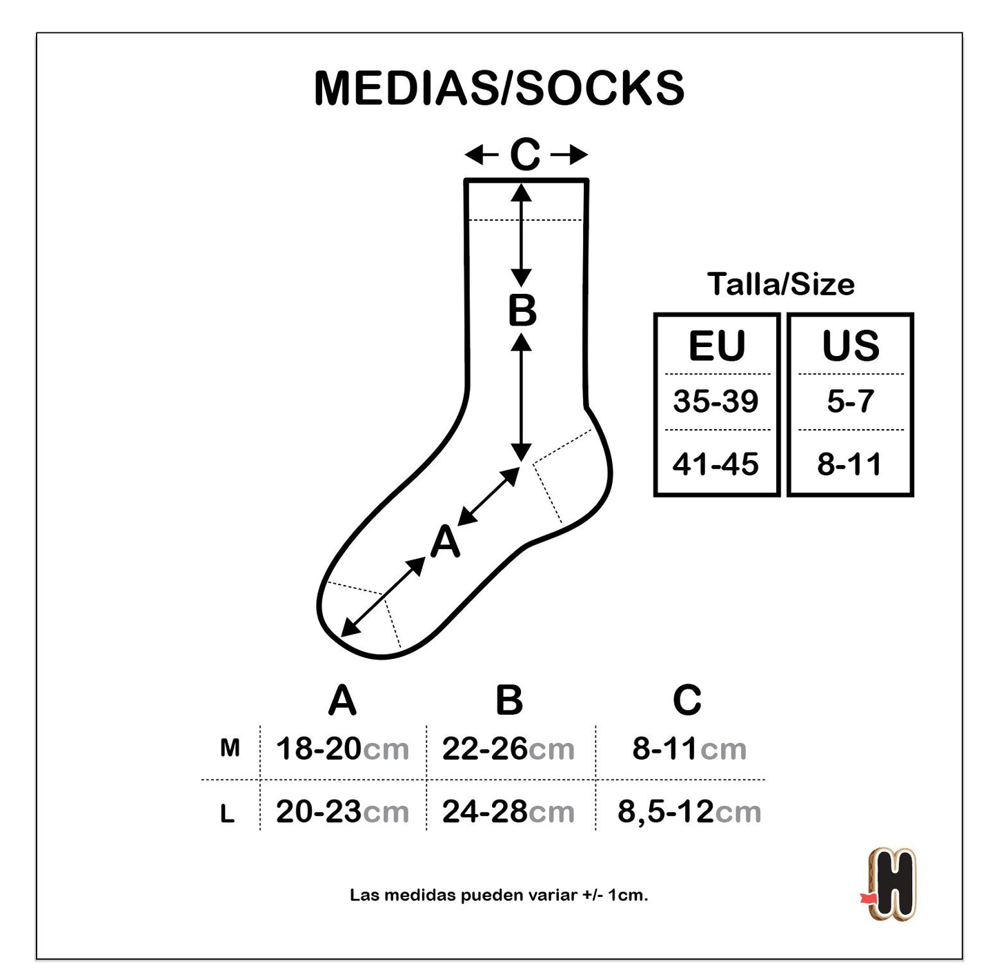Medias acanaladas Kusi