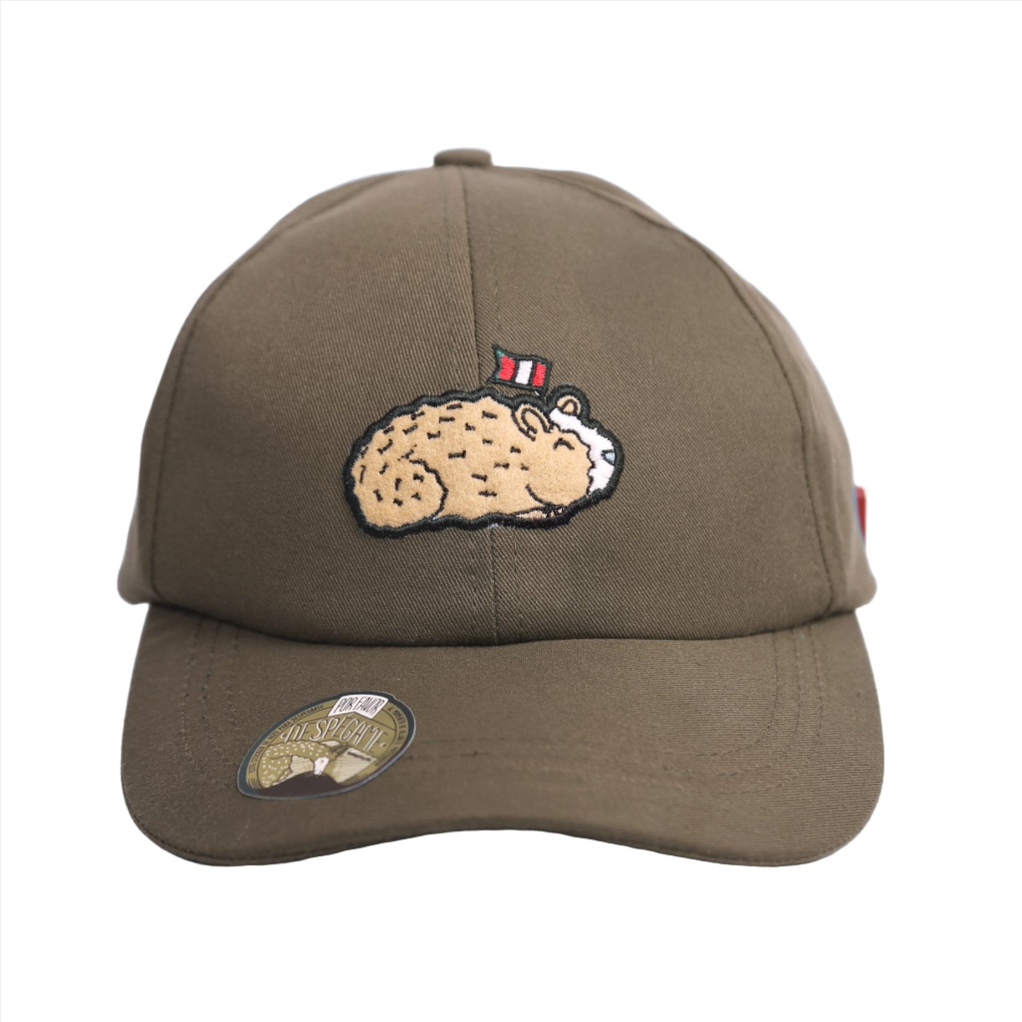 Gorra Cuy paz y amor beige