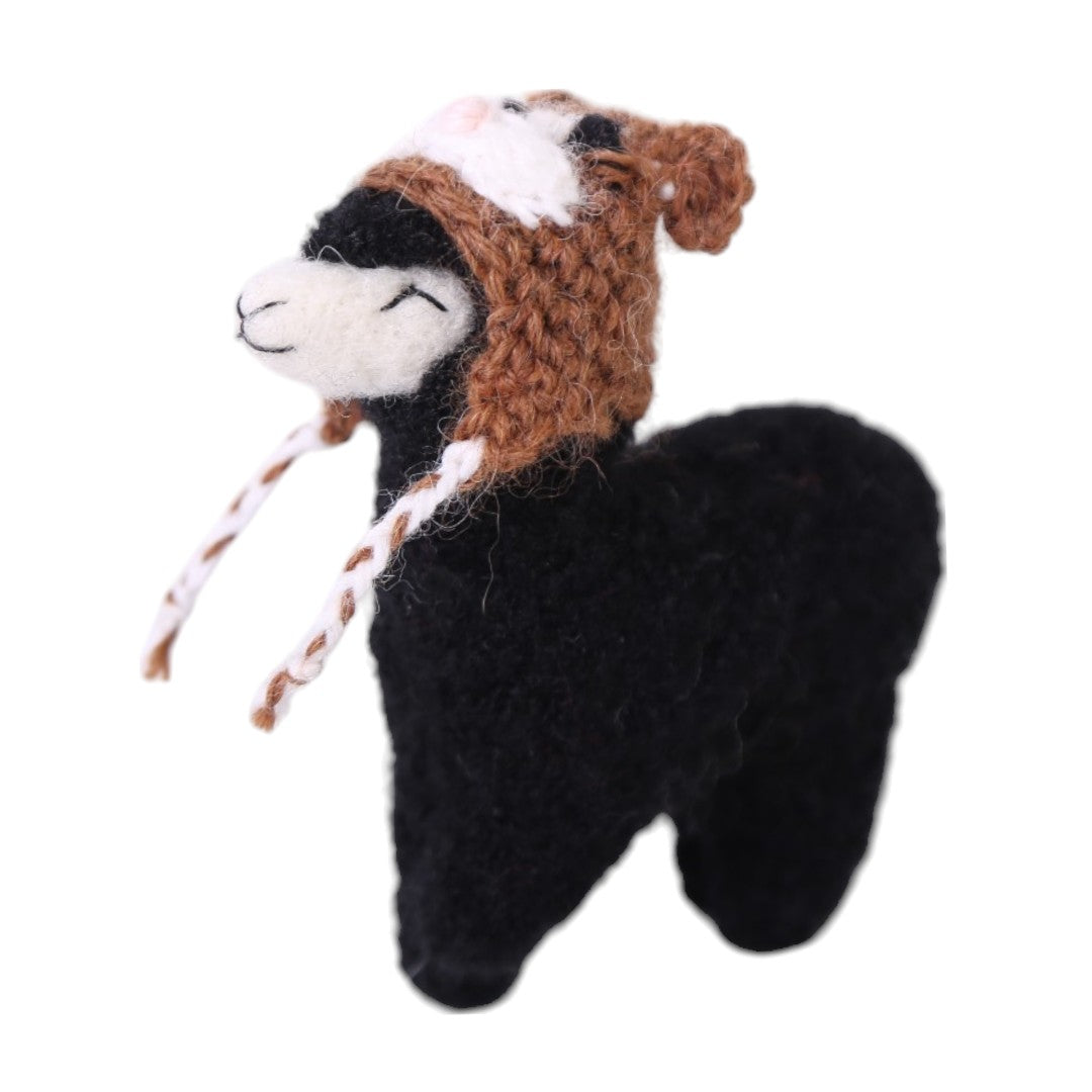 Llavero alpaca Kusi con gorro de cuy