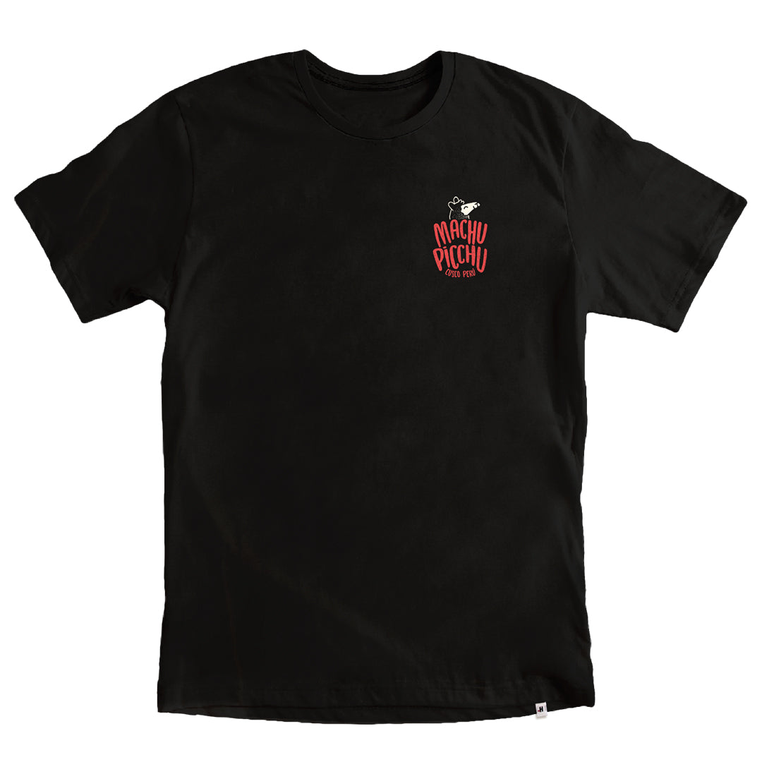 Polo hombre KusiMachu Espalda negro