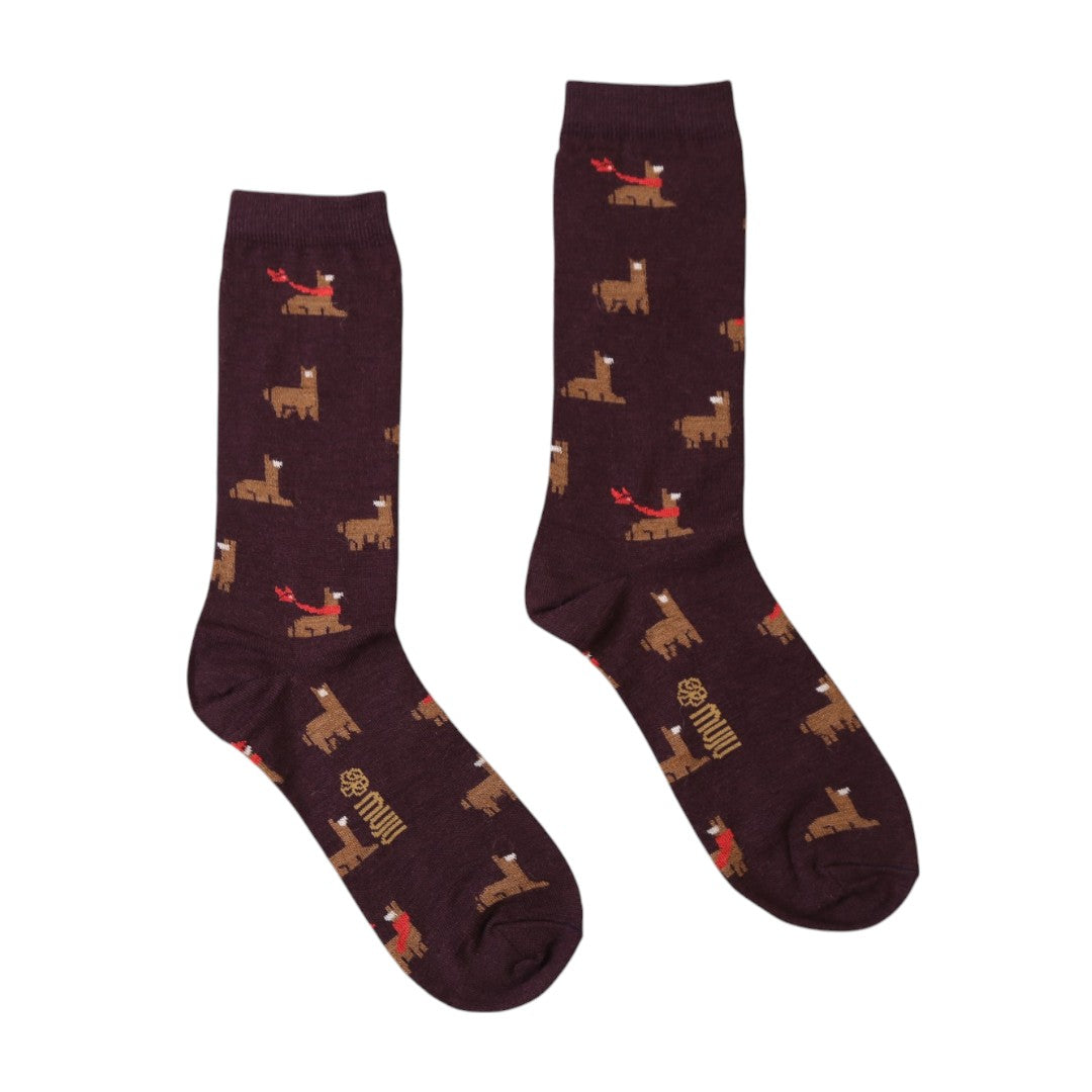 Medias Churi Pixel vino