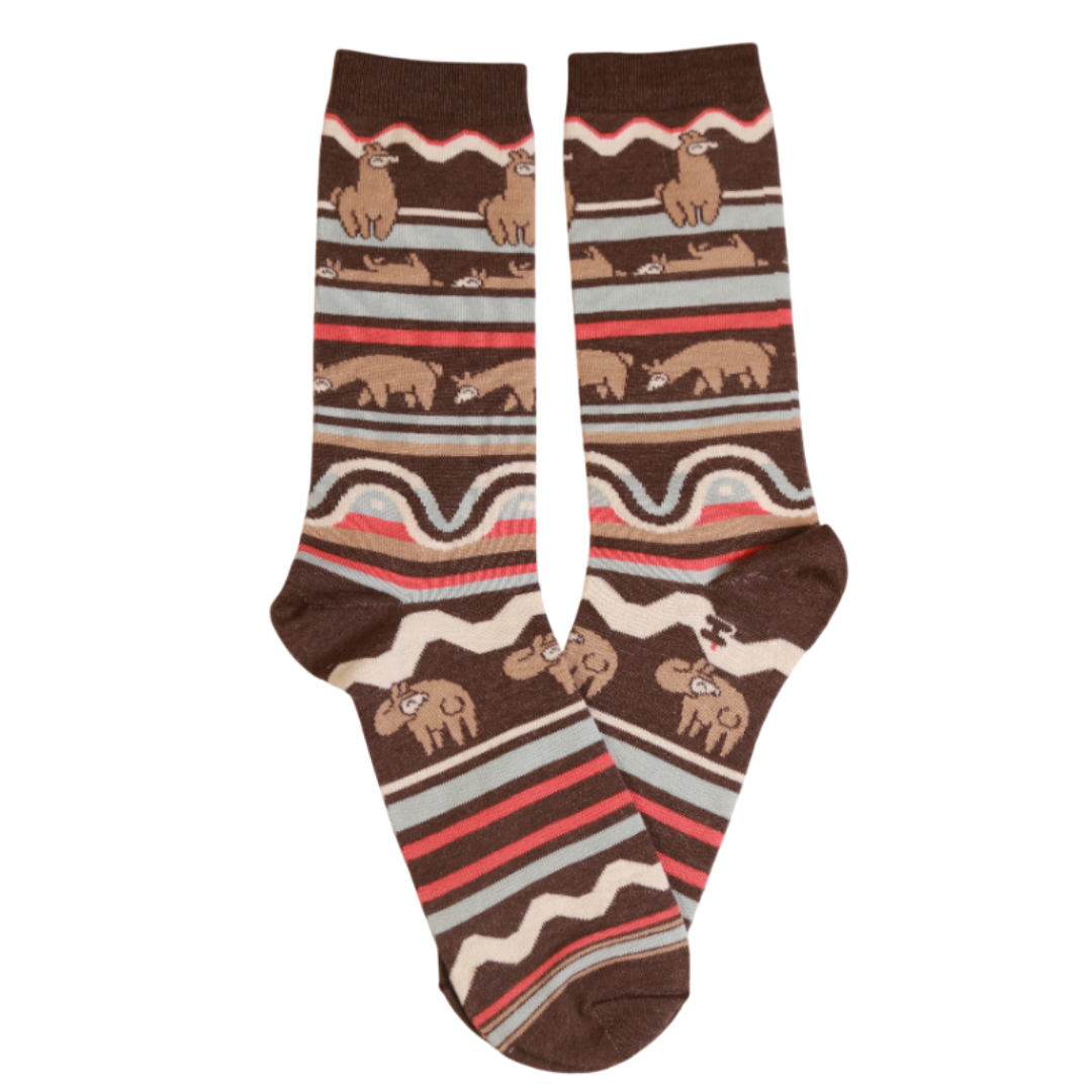 Medias Ari Awaq Marrón