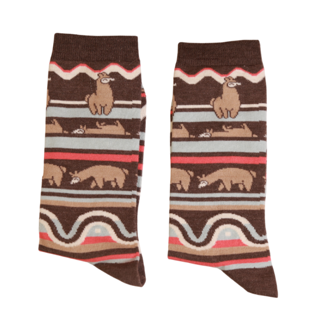 Medias Ari Awaq Marrón