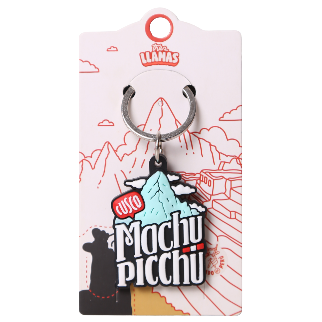 Llavero plástico Machu Picchu
