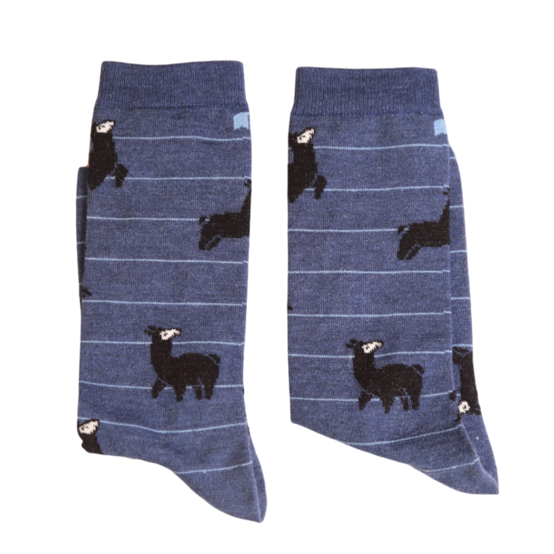 Medias Kusi Mosaico Azul