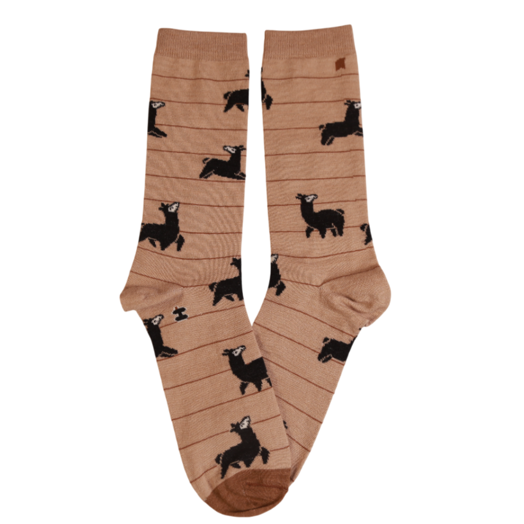 Medias Kusi Mosaico Marrón