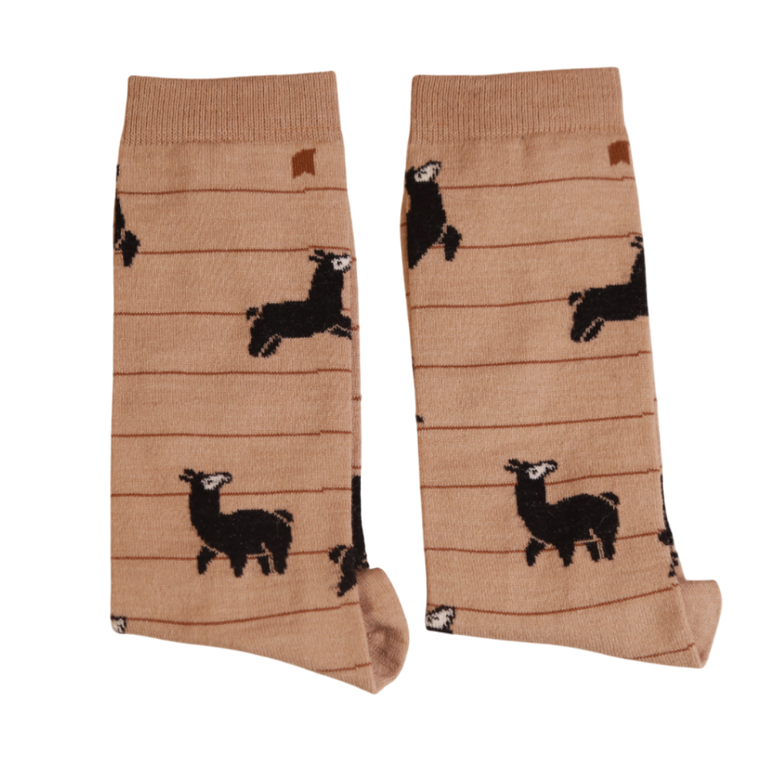 Medias Kusi Mosaico Marrón