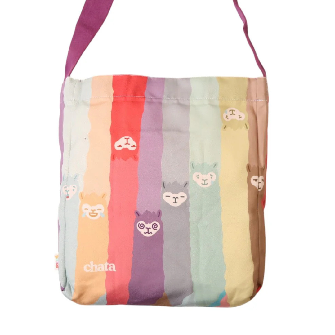 Cartera Chata Franjas