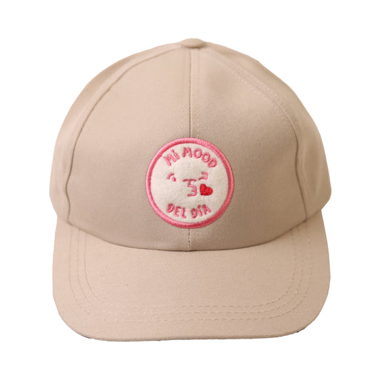 Gorra Chata Mi Mood Rosado Beige