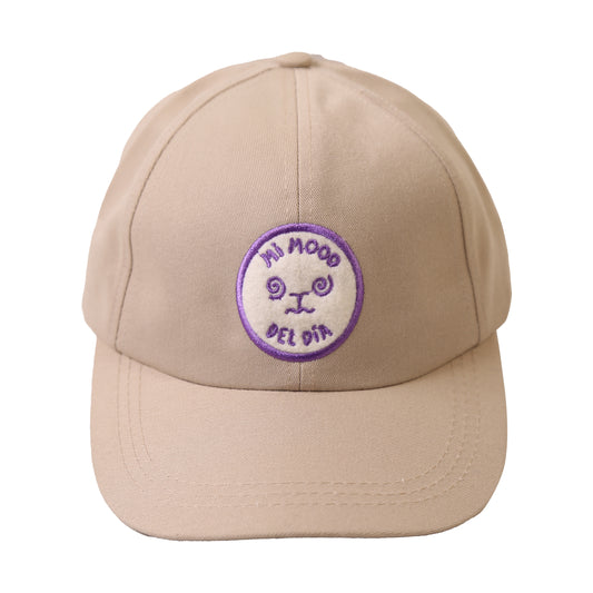 Gorra Chata Mi Mood Morado Beige