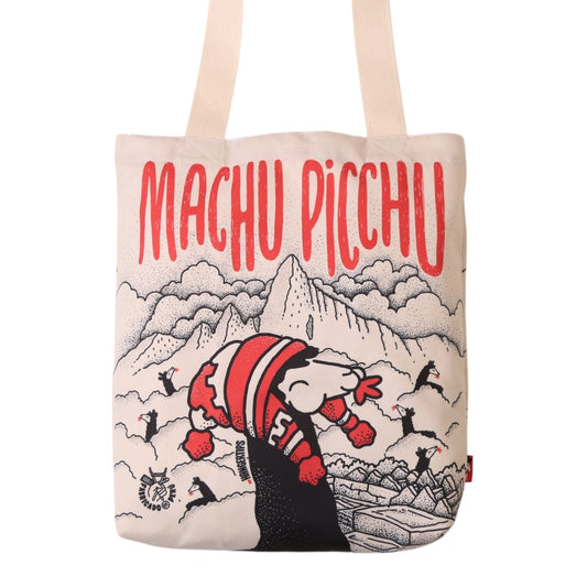 Cartera Machu Picchu crema