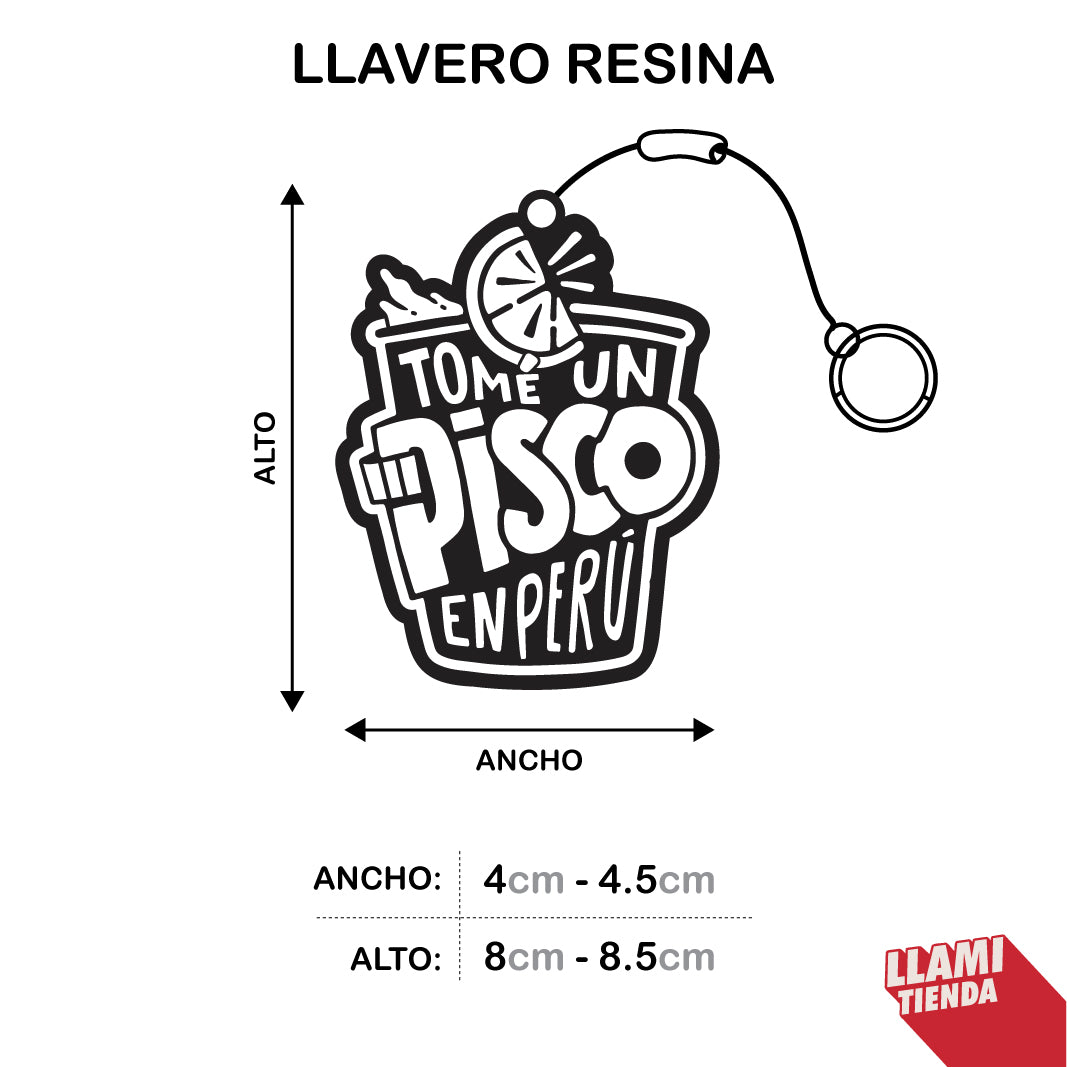 Llavero metal y resina Cuy del espacio