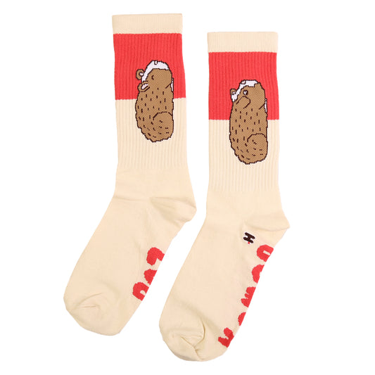 Medias acanaladas Cuy paz y amor