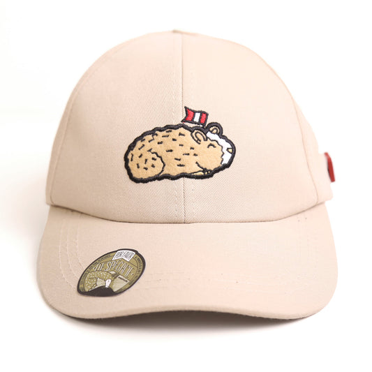 Gorra Cuy paz y amor beige