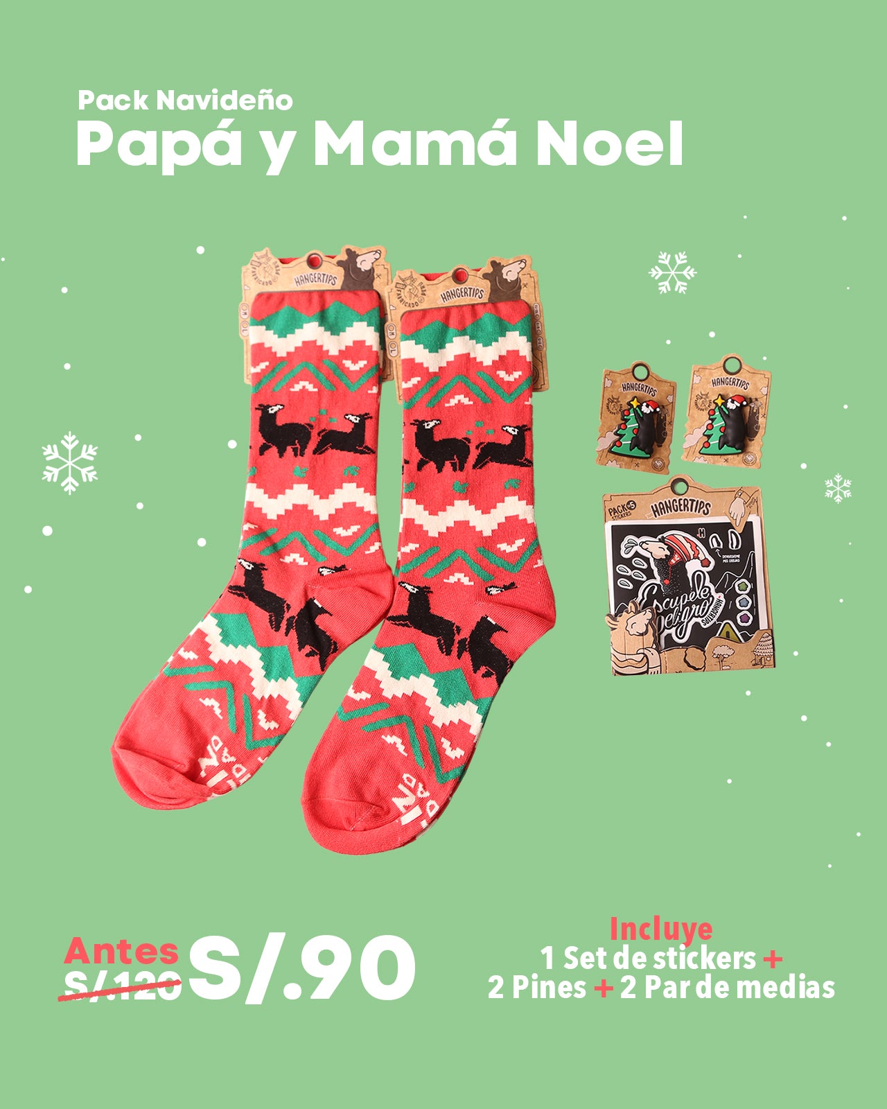 Pack Navideño Papá Noel y Mamá Noel