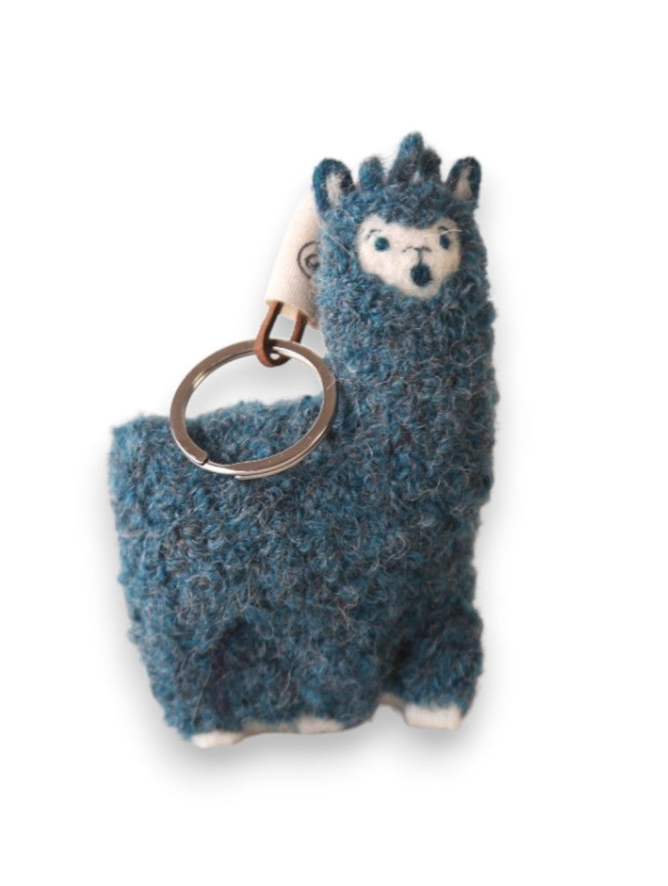 Llavero Chata de Alpaca Roja