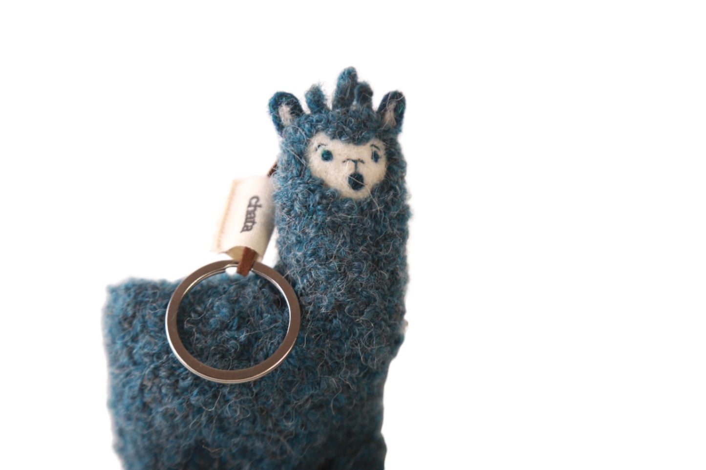 Llavero Chata de Alpaca Verde